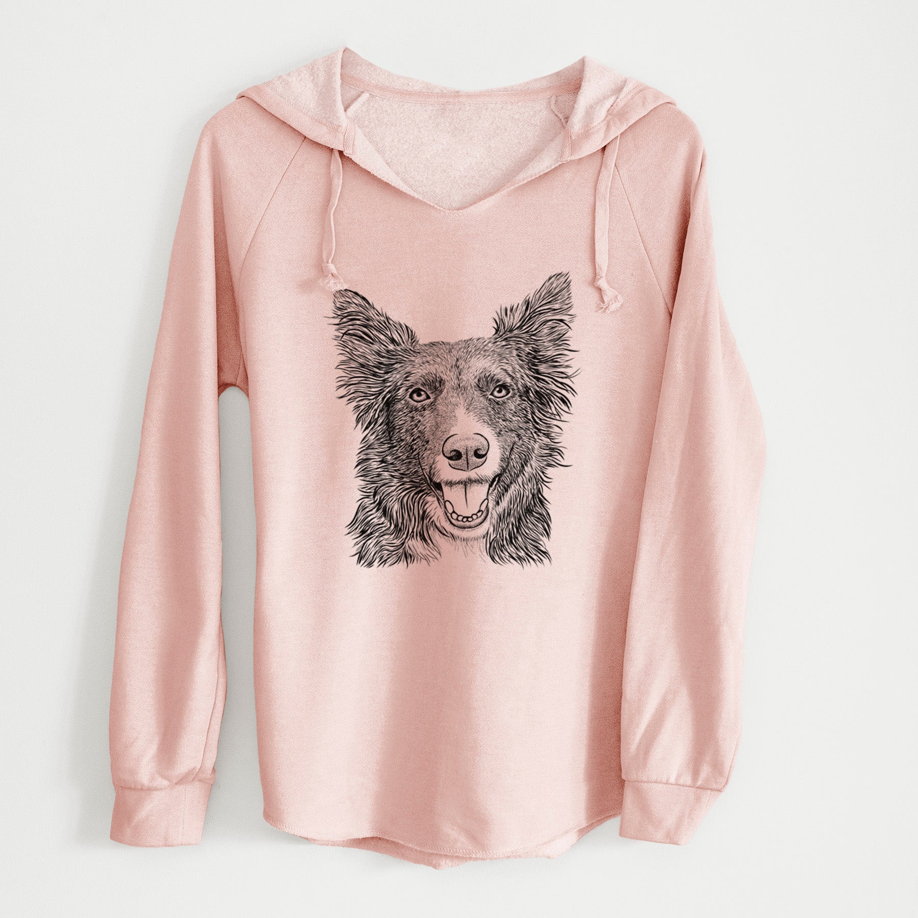 Bare Marti the Border Collie - Cali Wave Hooded Sweatshirt