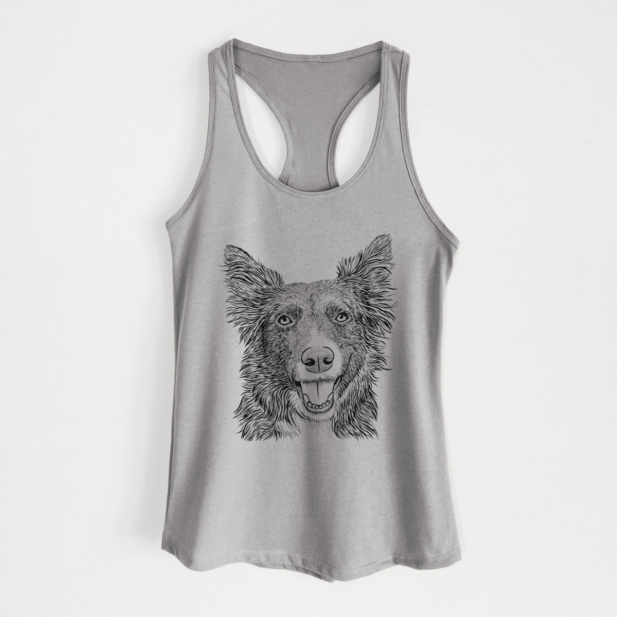 Marti the Border Collie - Women&#39;s Racerback Tanktop