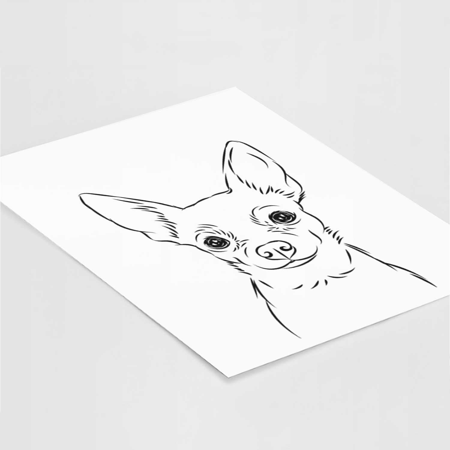 Martini the Chihuahua Art Print