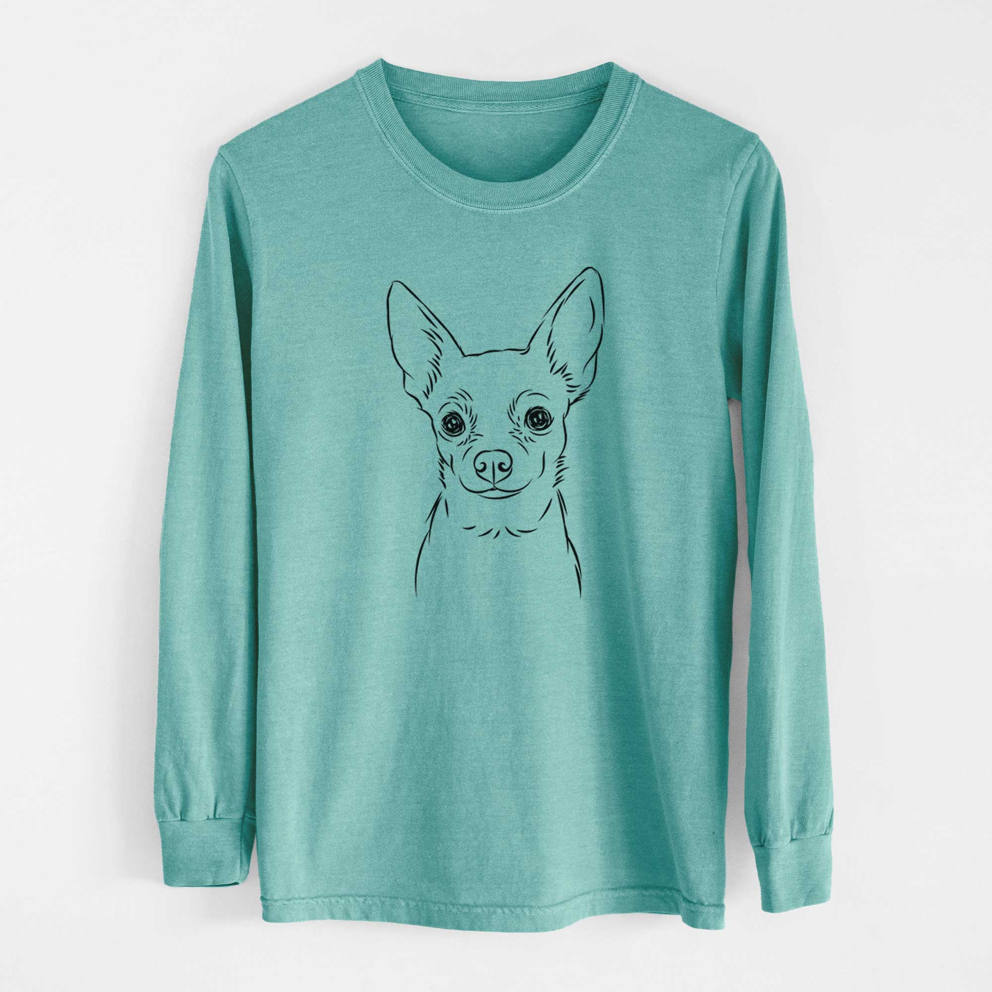 Bare Martini the Chihuahua - Heavyweight 100% Cotton Long Sleeve