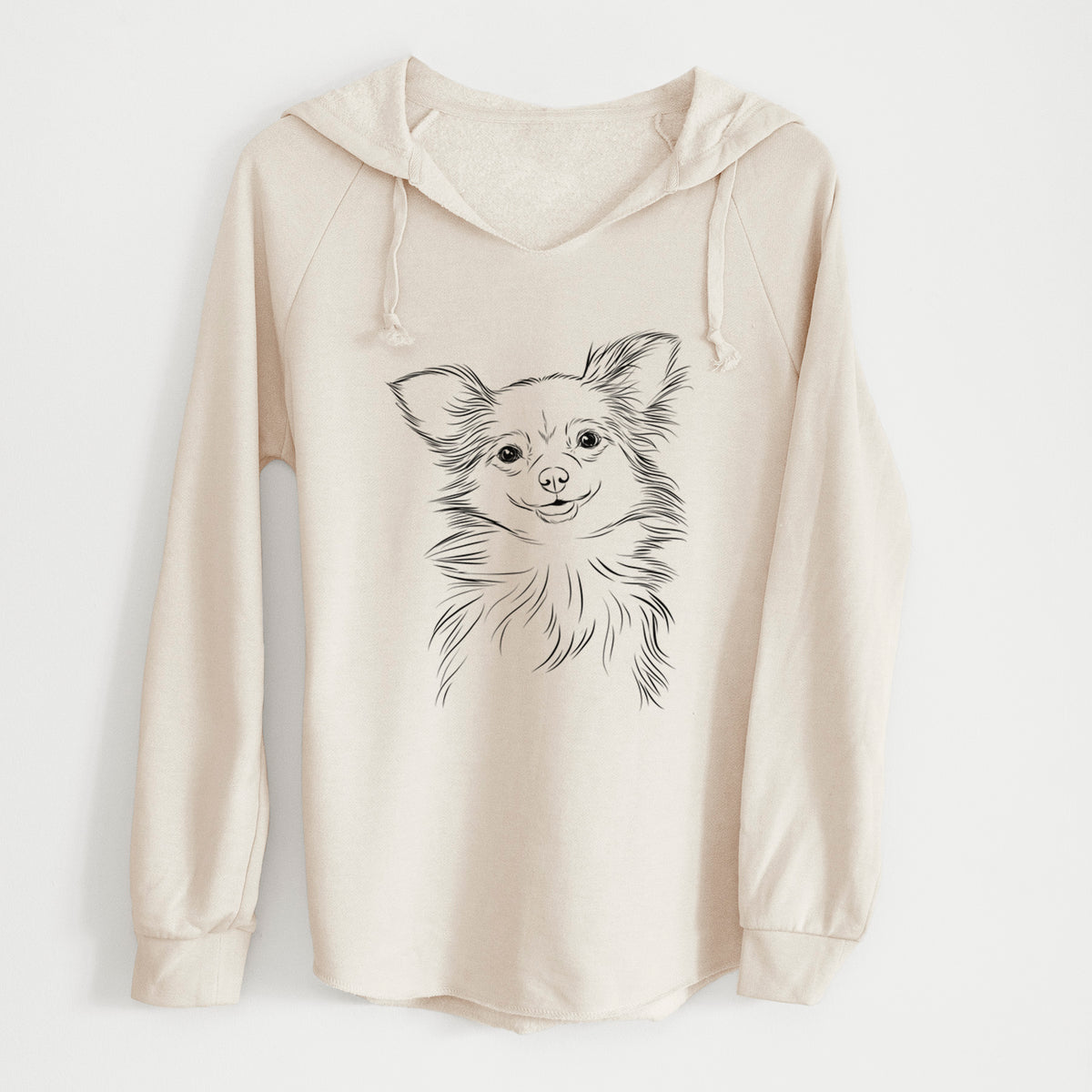 Bare Marzi the Long Haired Chihuahua - Cali Wave Hooded Sweatshirt