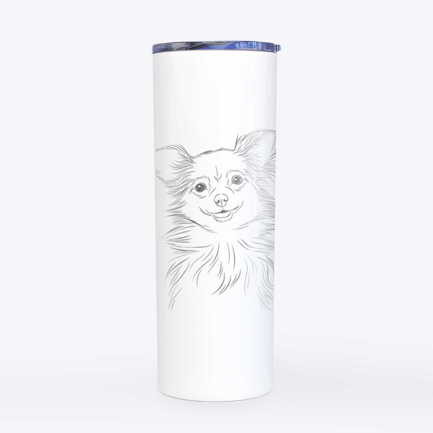 Marzi the Long Haired Chihuahua - 20oz Skinny Tumbler