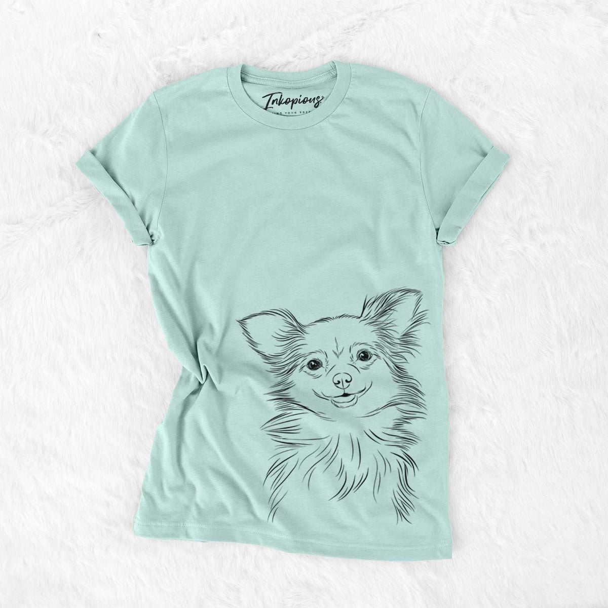 Bare Marzi the Long Haired Chihuahua - Unisex Crewneck