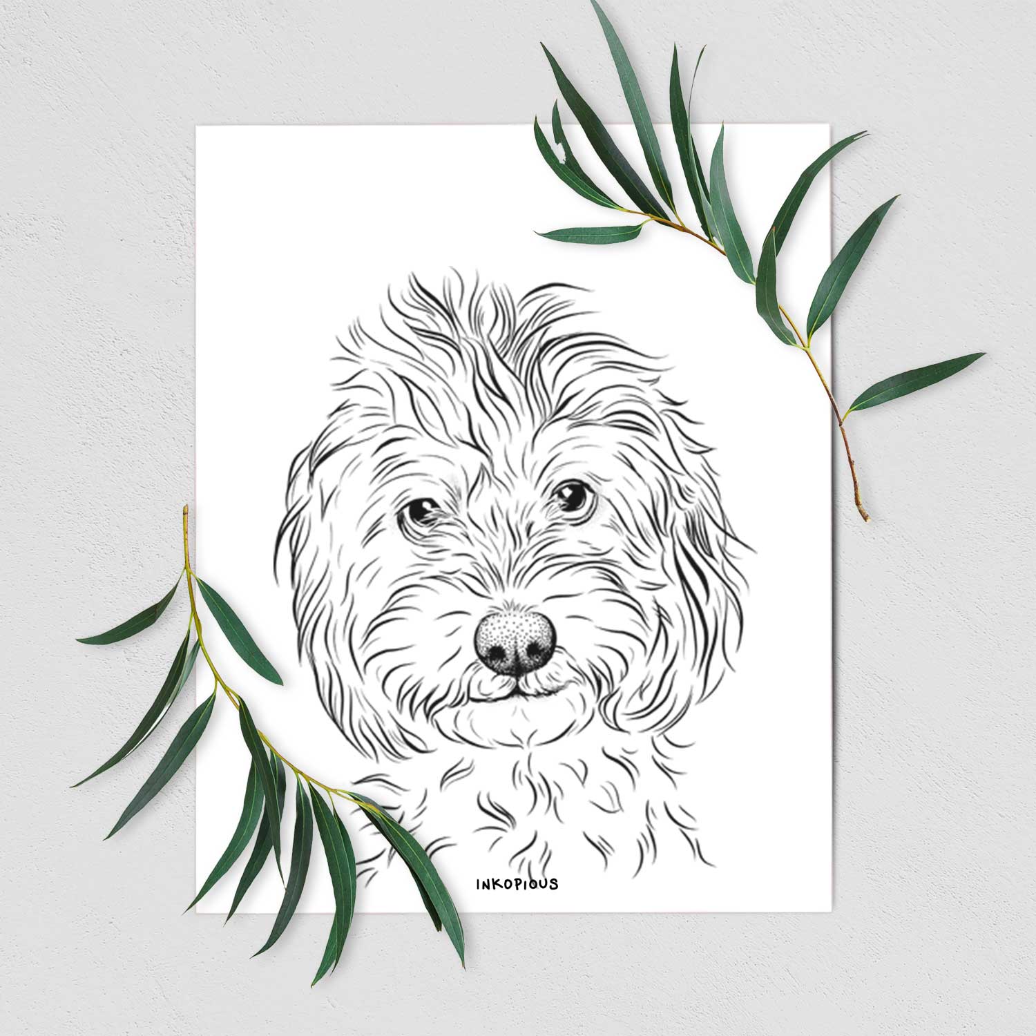 Mason the Cavapoo Art Print