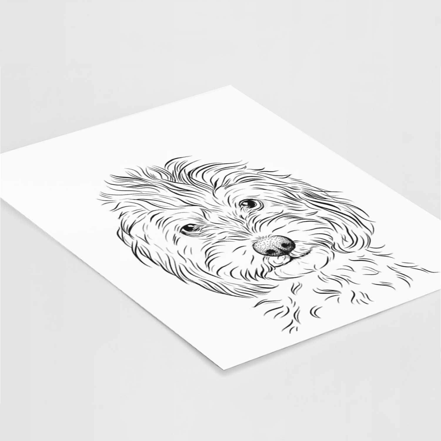 Mason the Cavapoo Art Print