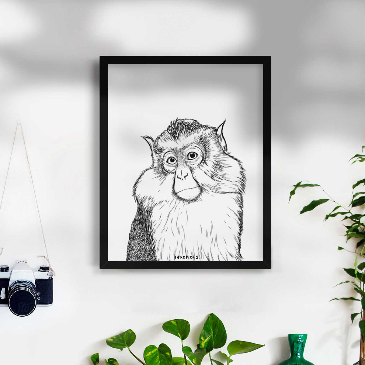 Matata the Mona Monkey Art Print