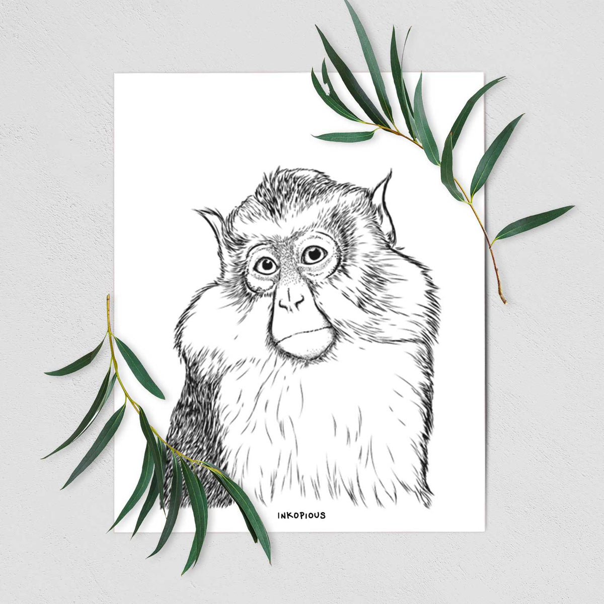 Matata the Mona Monkey Art Print