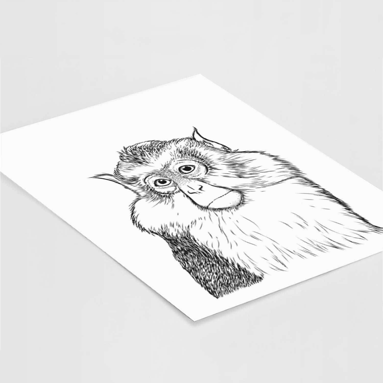 Matata the Mona Monkey Art Print