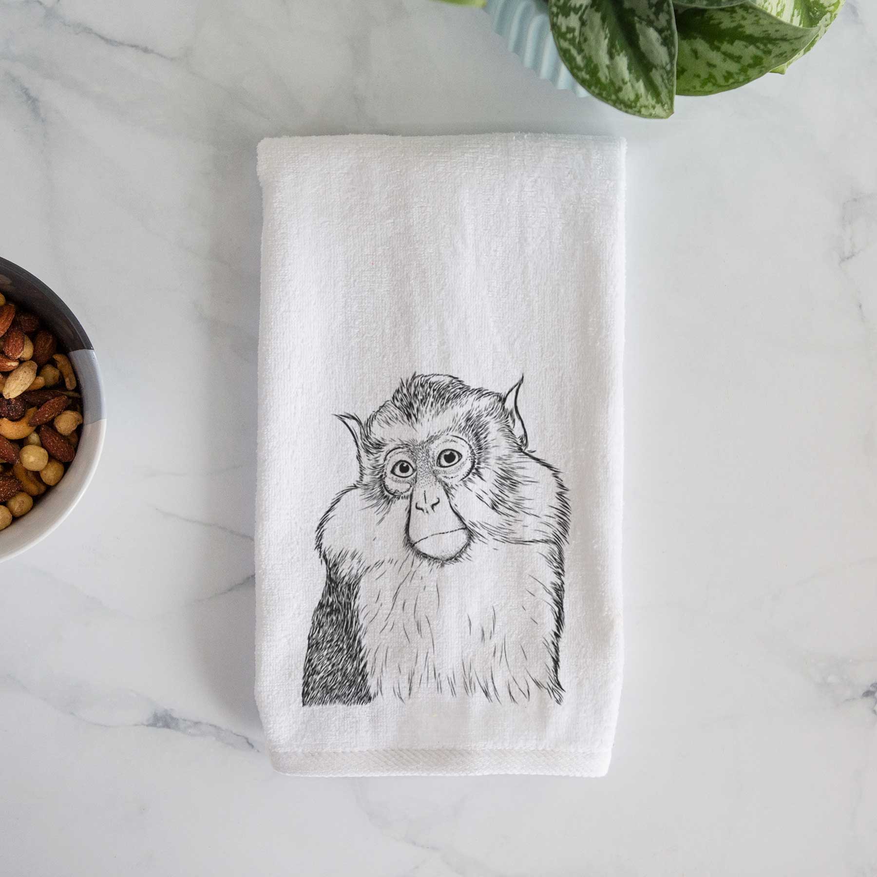 Matata the Mona Monkey Decorative Hand Towel