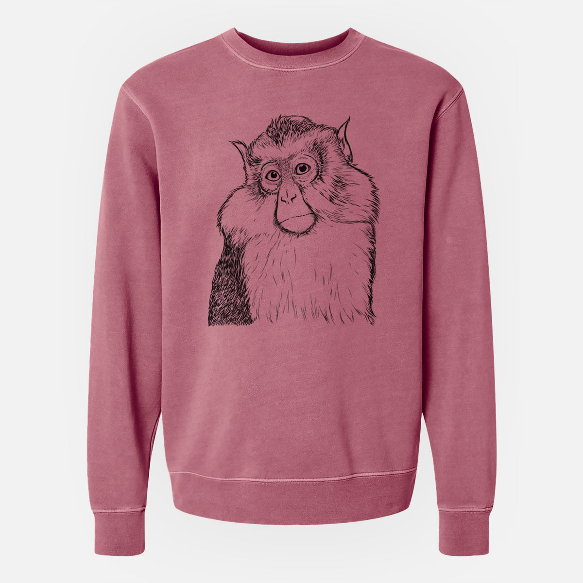 Bare Matata the Mona Monkey - Unisex Pigment Dyed Crew Sweatshirt