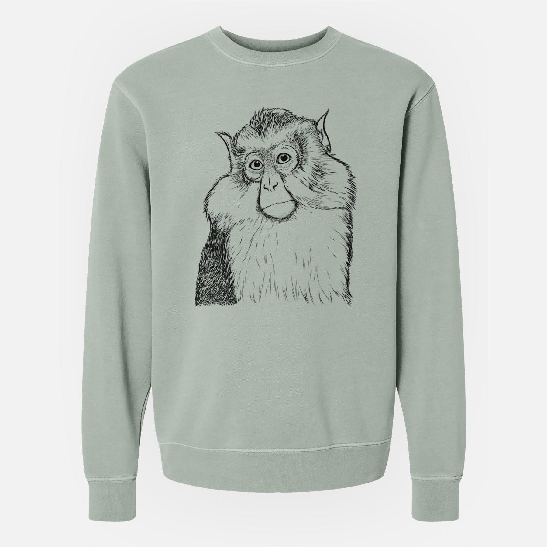 Bare Matata the Mona Monkey - Unisex Pigment Dyed Crew Sweatshirt