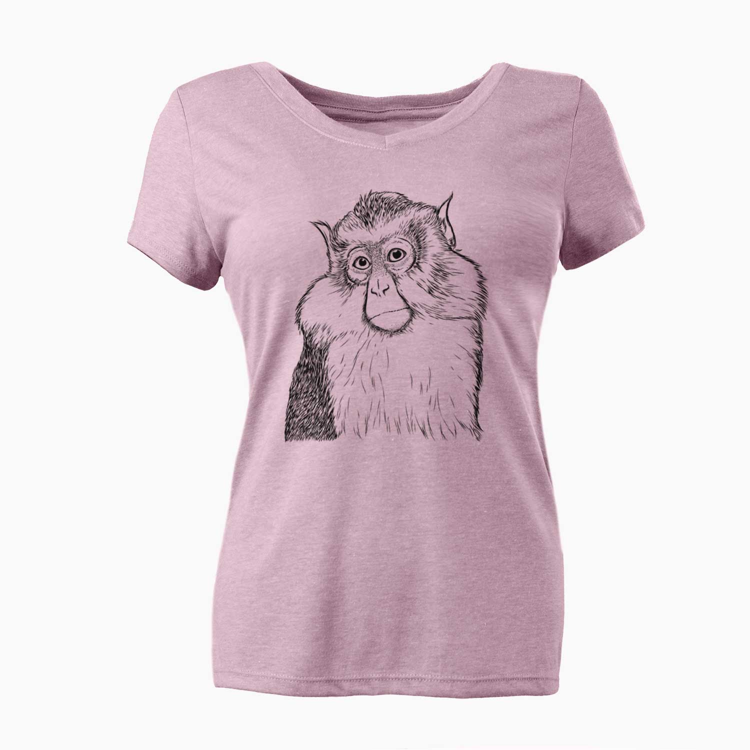 Bare Matata the Mona Monkey - Women's V-neck Shirt