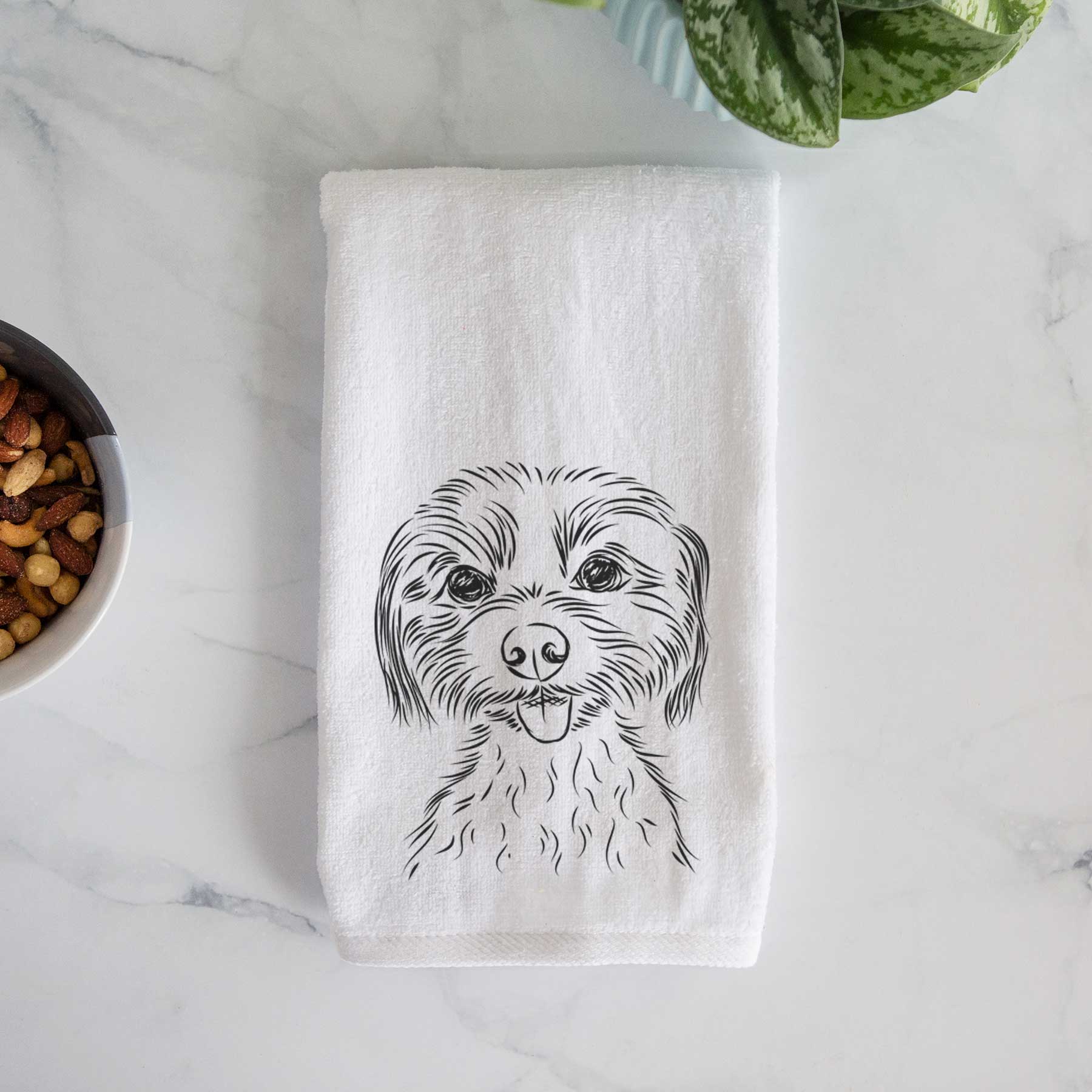 Mater the Yorkshire Terrier Decorative Hand Towel