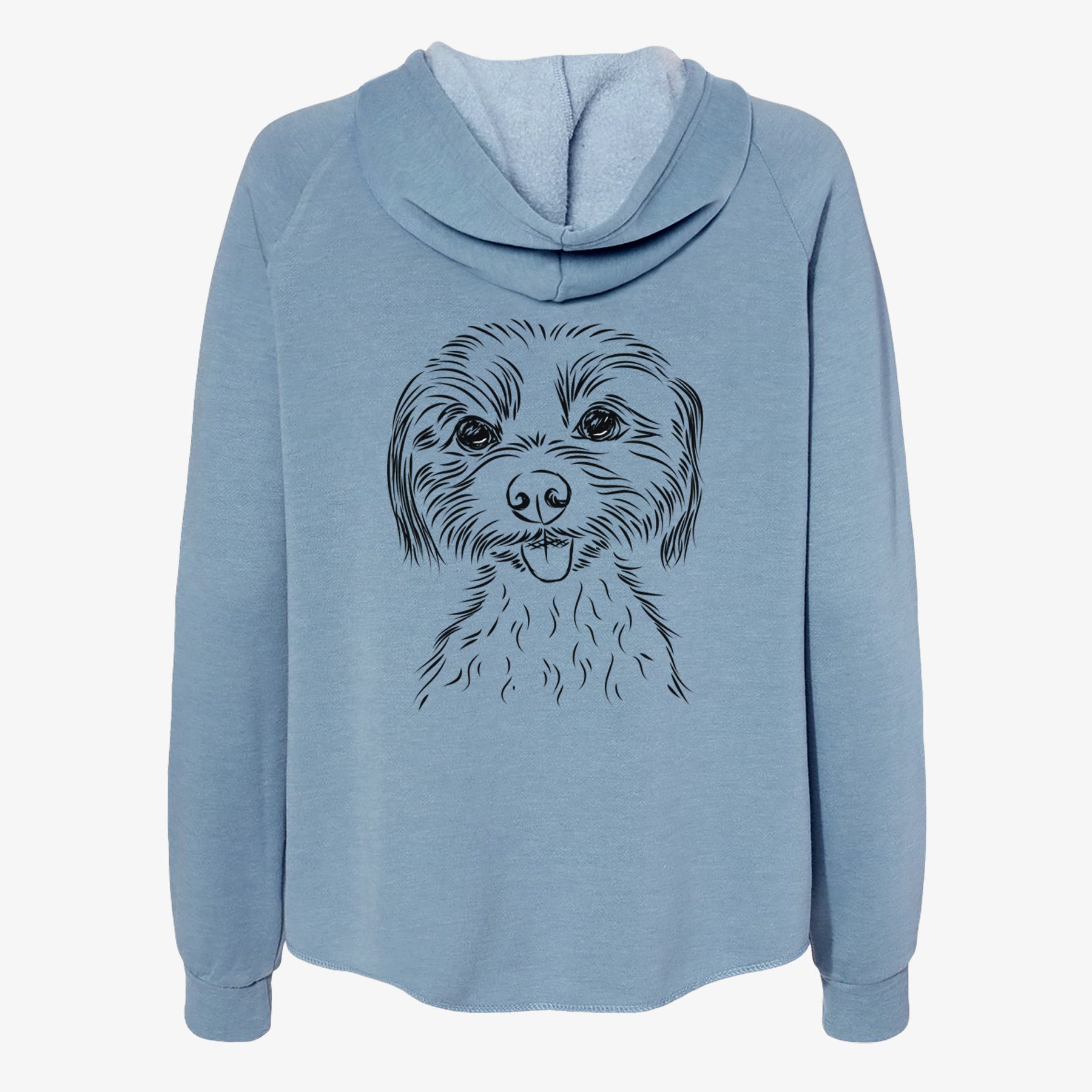 Mater the Yorkshire Terrier - Women's Cali Wave Zip-Up Sweatshirt