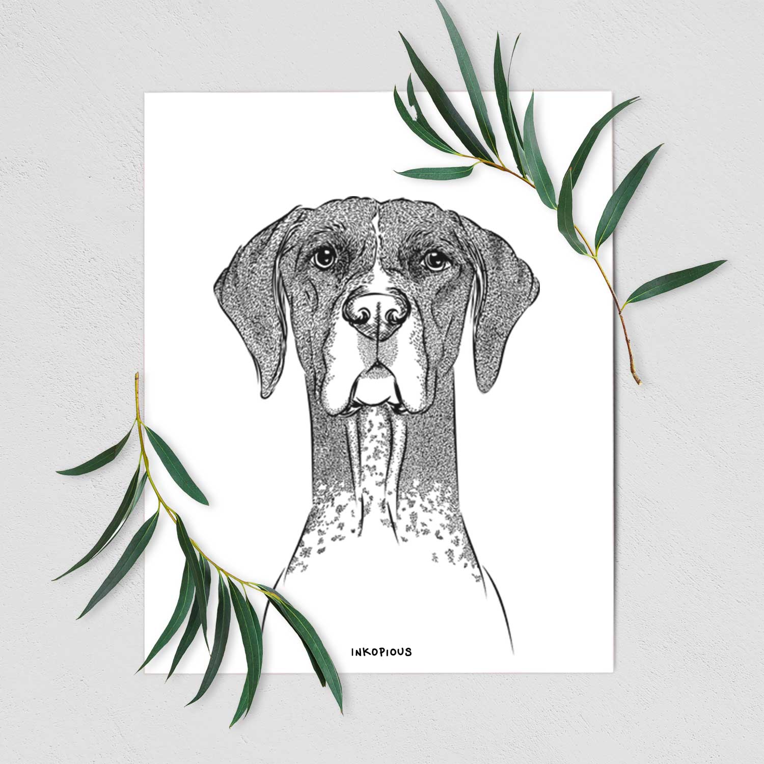 Mattis the German Shorthaired Pointer Art Print