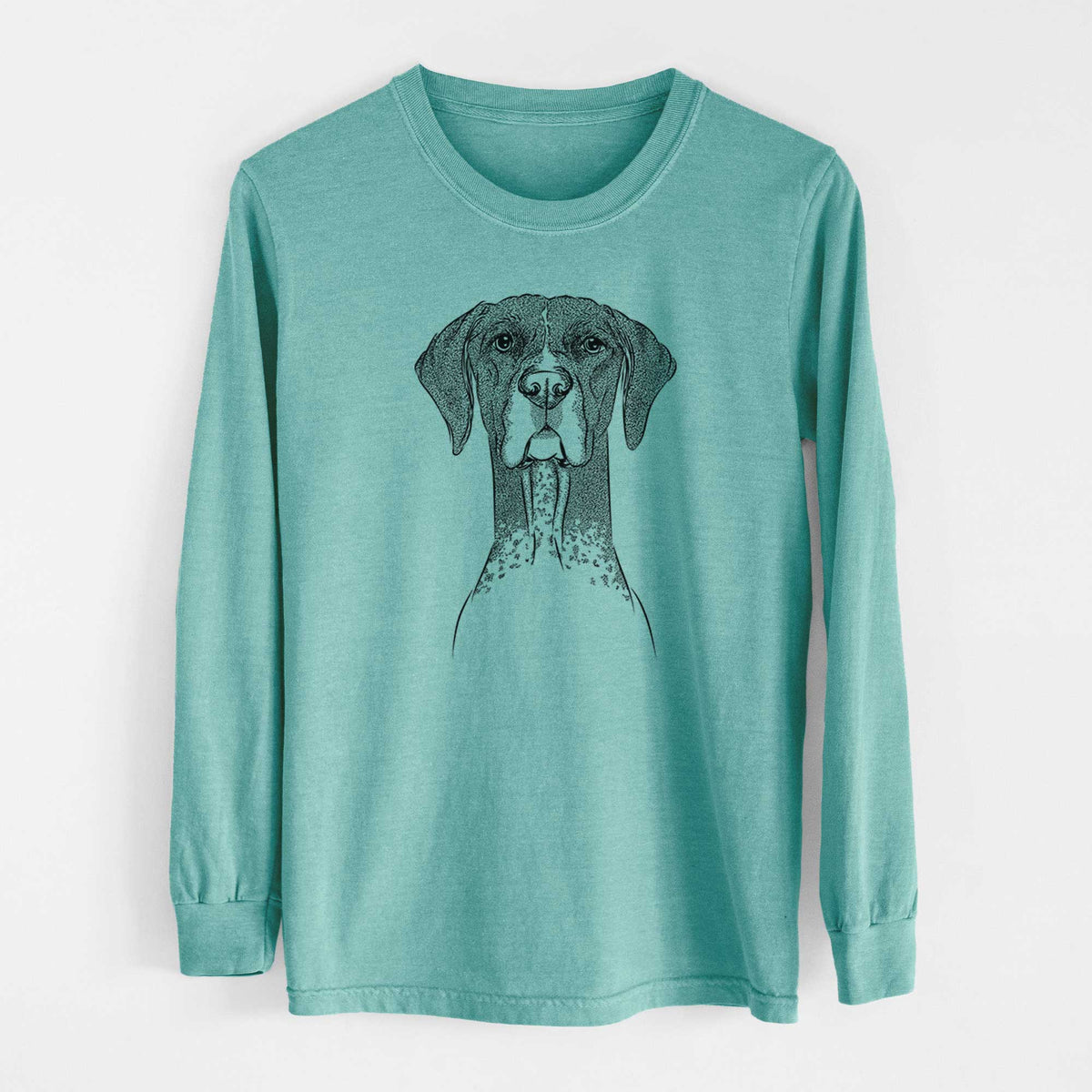 Bare Mattis the German Shorthaired Pointer - Heavyweight 100% Cotton Long Sleeve