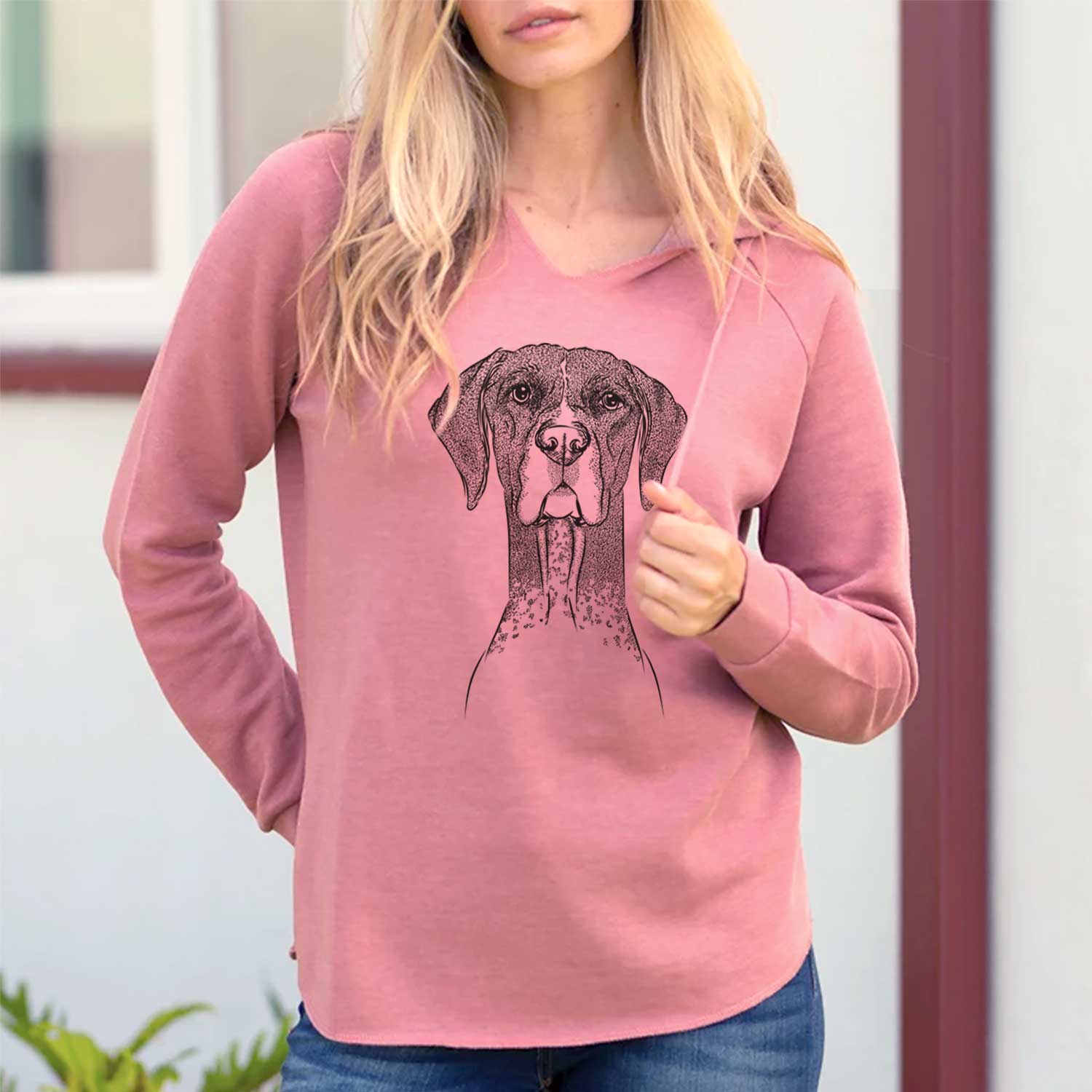 Mattis the German Shorthaired Pointer - Cali Wave Hooded Sweatshirt