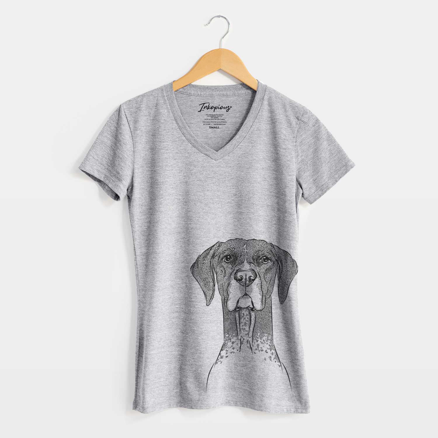 Bare Mattis the German Shorthaired Pointer - Women's V-neck Shirt