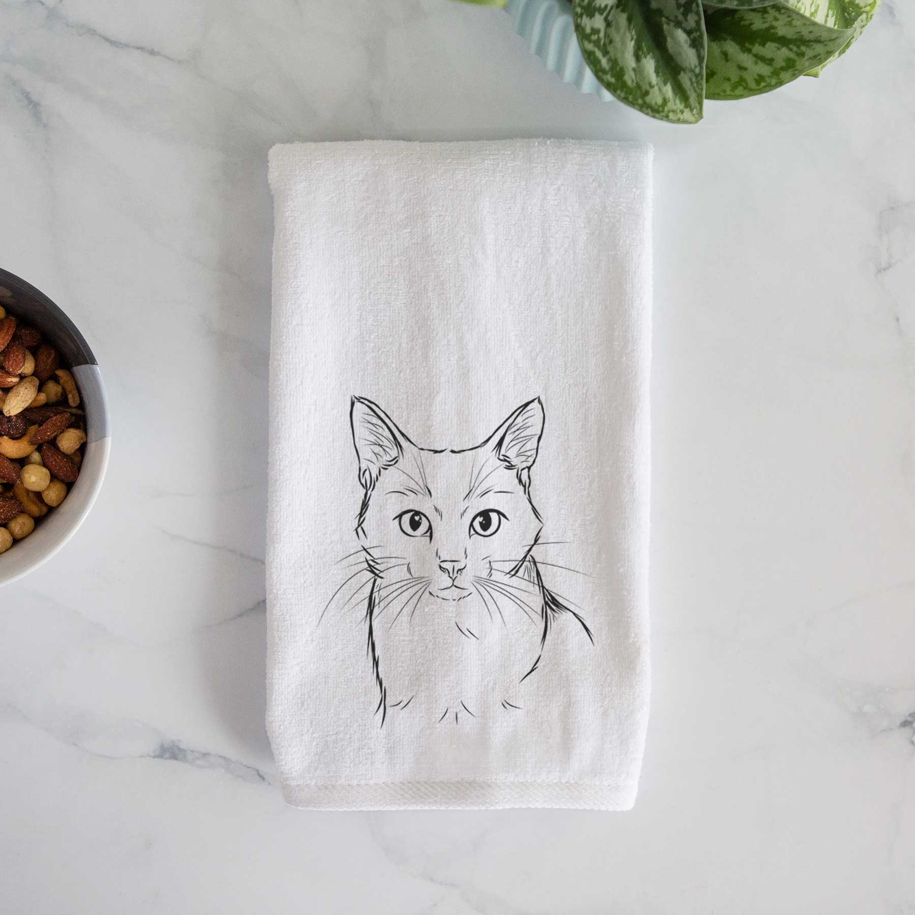 Maverick the Cat Decorative Hand Towel