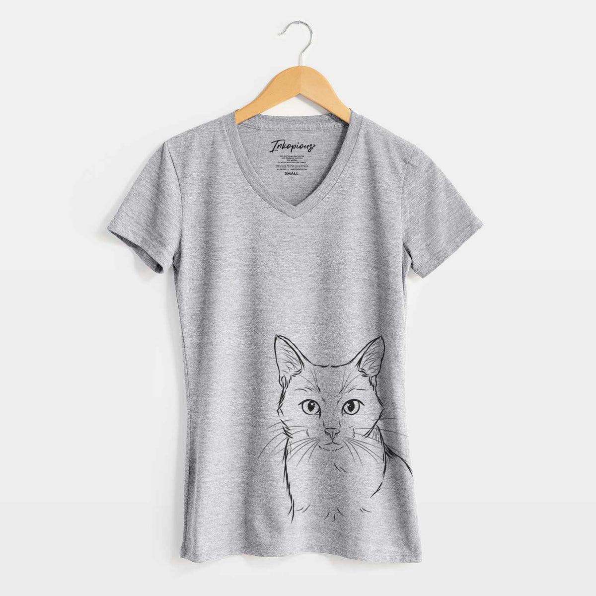 Bare Maverick the Cat - Women's V-neck Shirt