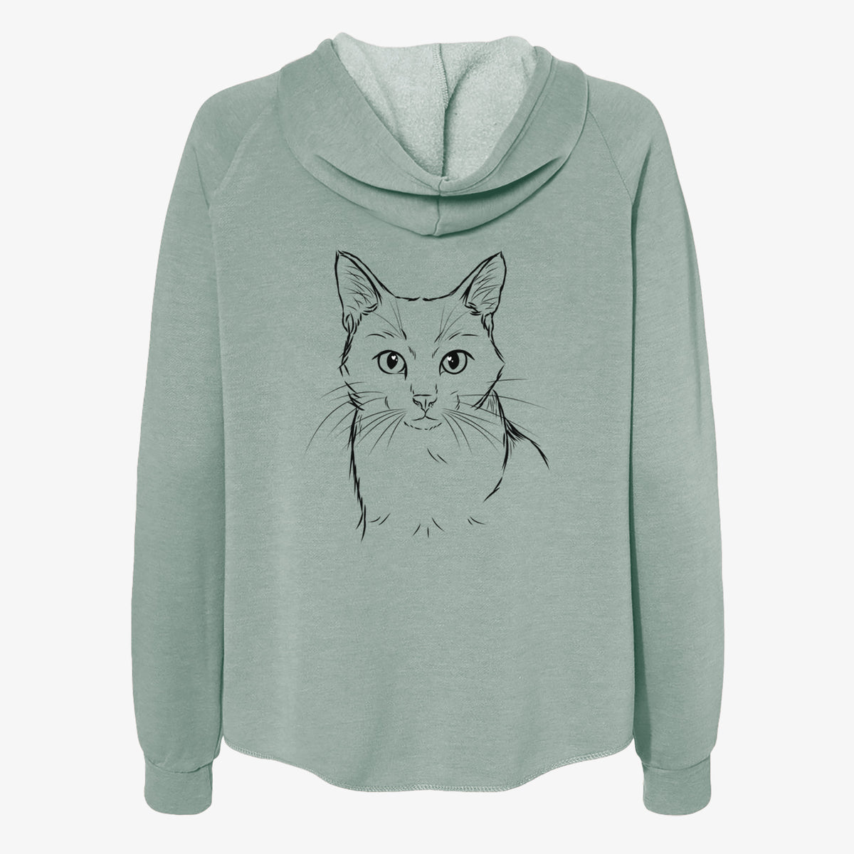 Maverick the Cat - Women's Cali Wave Zip-Up Sweatshirt