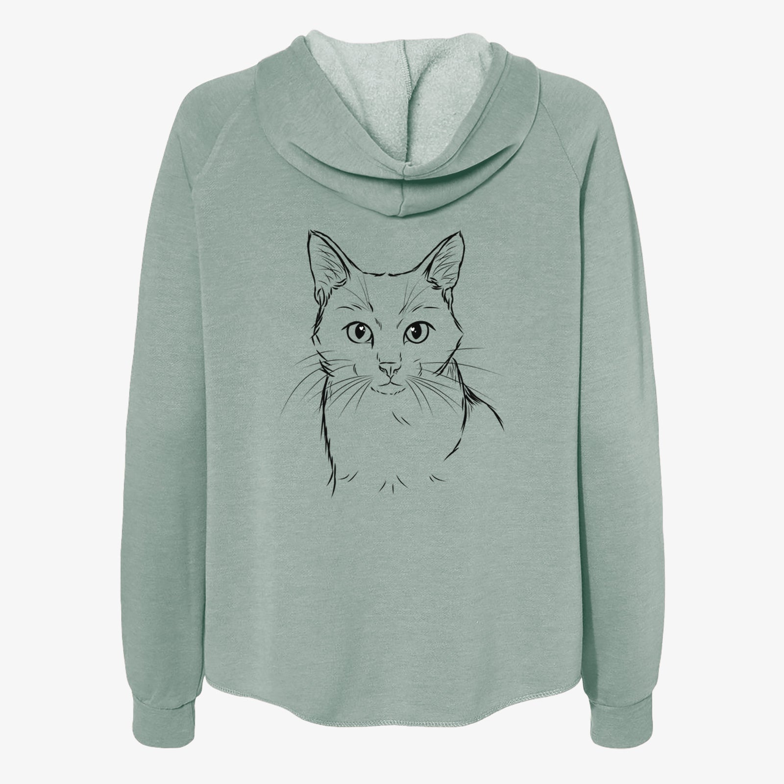 Maverick the Cat - Women's Cali Wave Zip-Up Sweatshirt