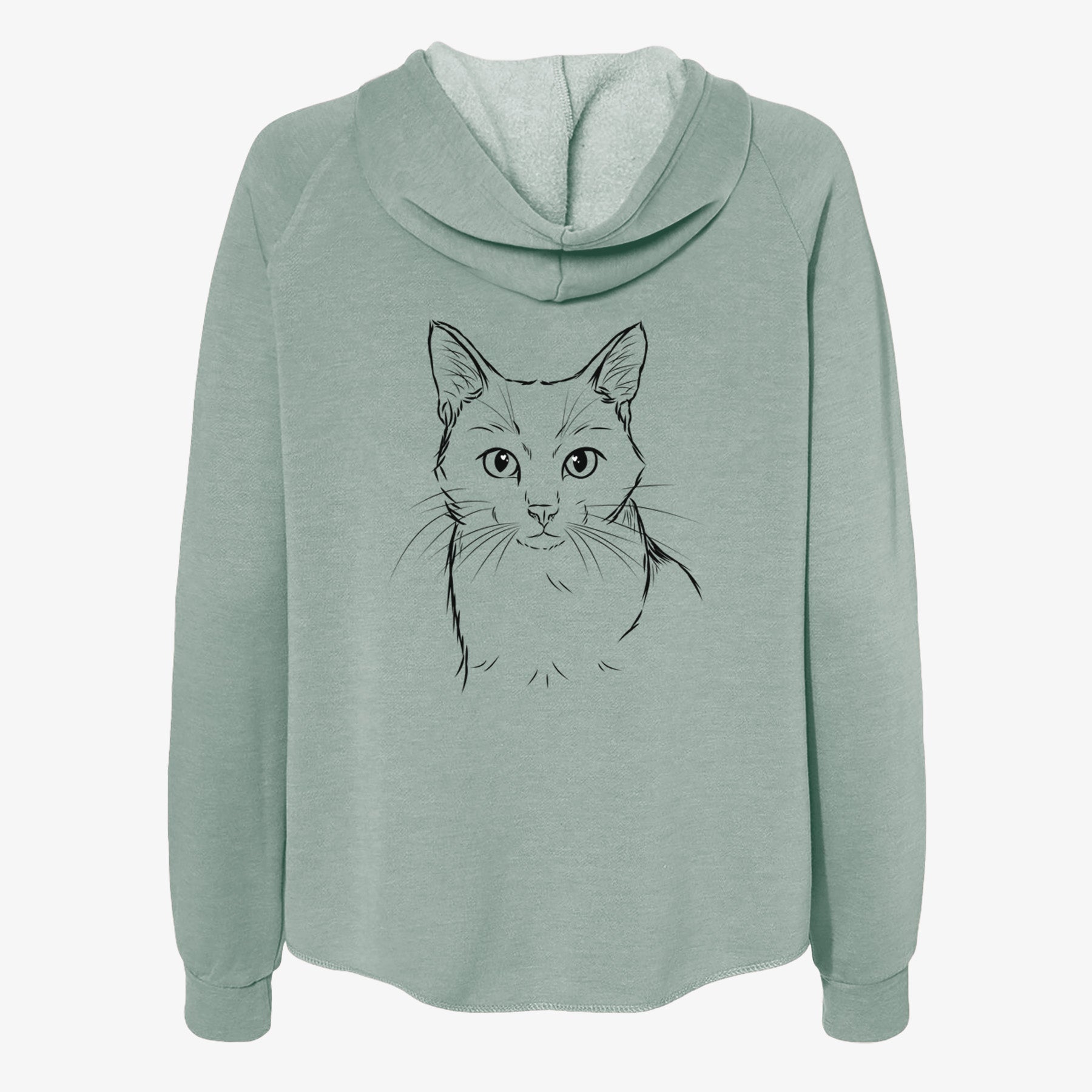 Maverick the Cat - Women's Cali Wave Zip-Up Sweatshirt