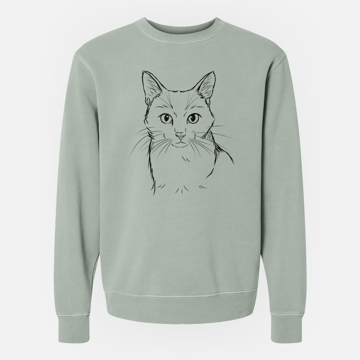 Bare Maverick the Cat - Unisex Pigment Dyed Crew Sweatshirt