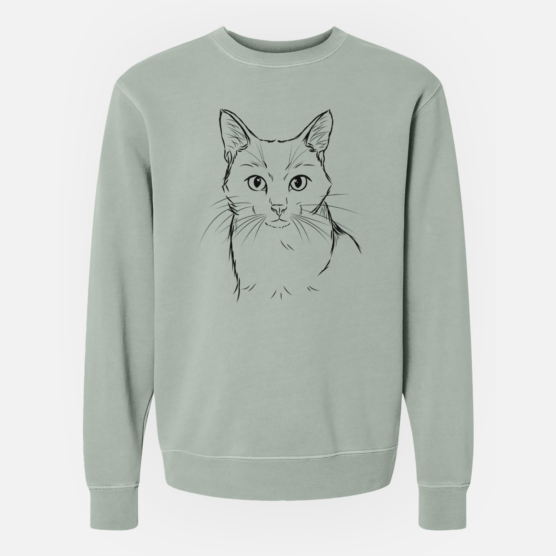 Bare Maverick the Cat - Unisex Pigment Dyed Crew Sweatshirt