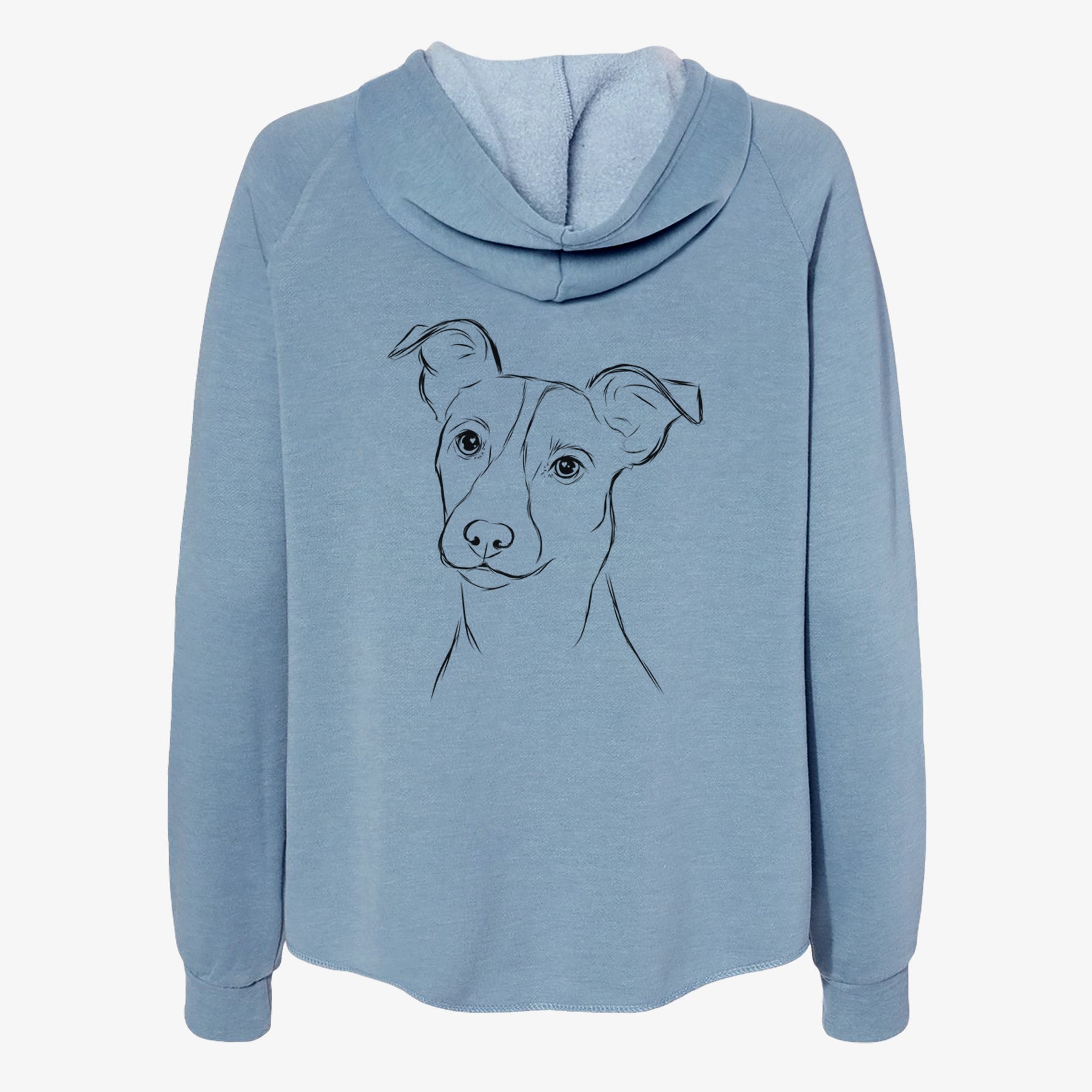 Max the Jack Russell Terrier - Women's Cali Wave Zip-Up Sweatshirt