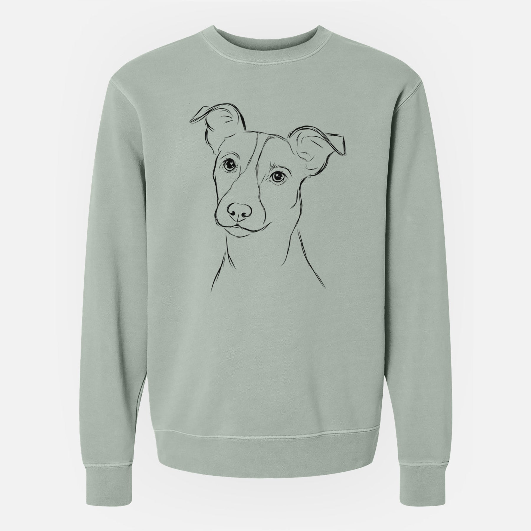 Bare Max the Jack Russell Terrier - Unisex Pigment Dyed Crew Sweatshirt