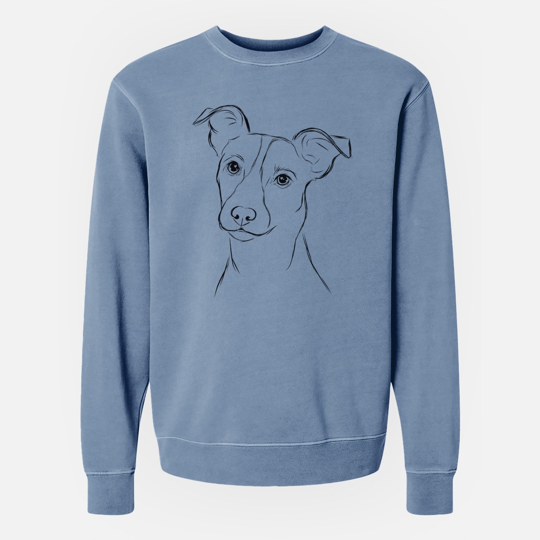 Bare Max the Jack Russell Terrier - Unisex Pigment Dyed Crew Sweatshirt