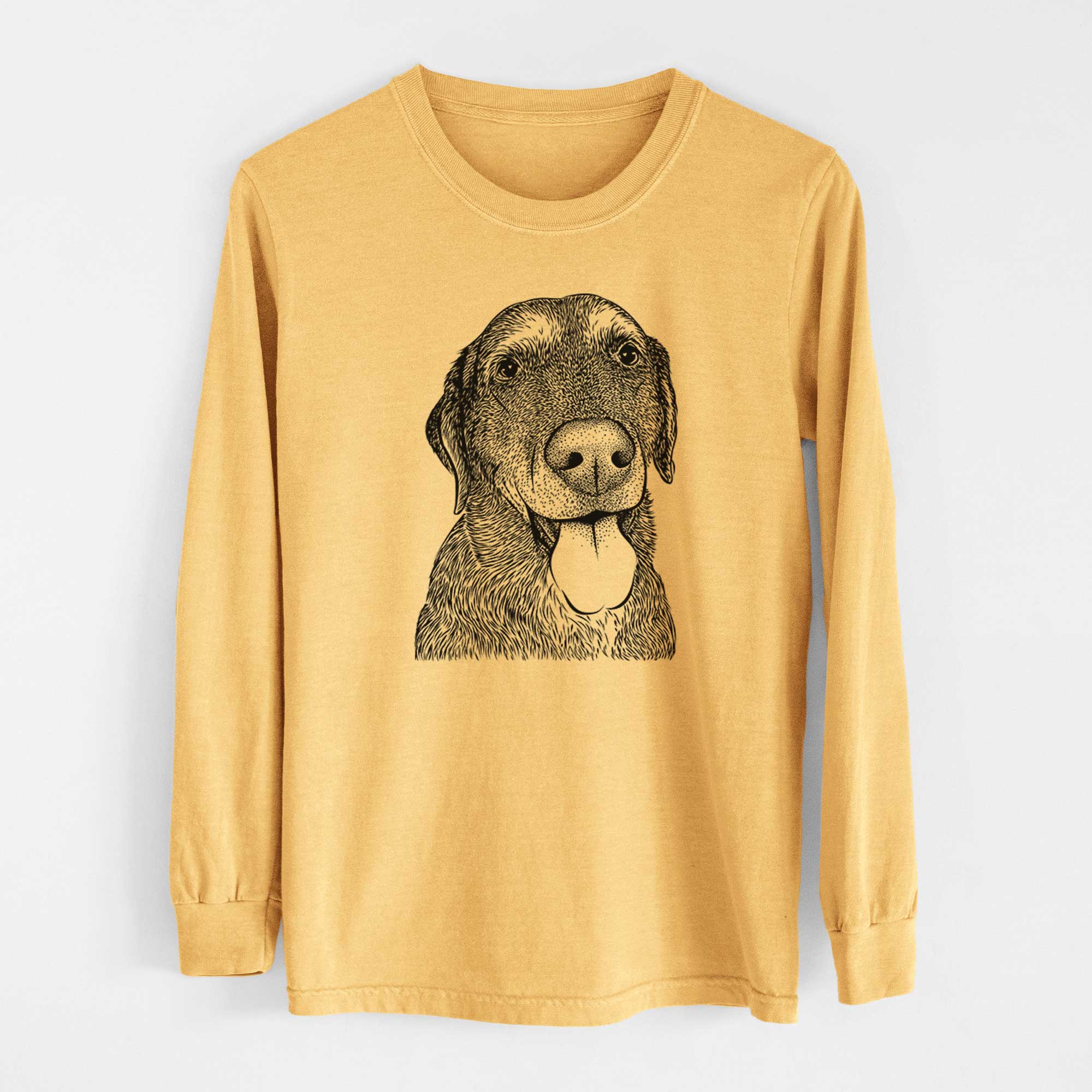 Bare Max the Labrador Retriever - Heavyweight 100% Cotton Long Sleeve