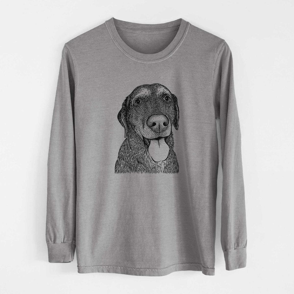 Bare Max the Labrador Retriever - Heavyweight 100% Cotton Long Sleeve