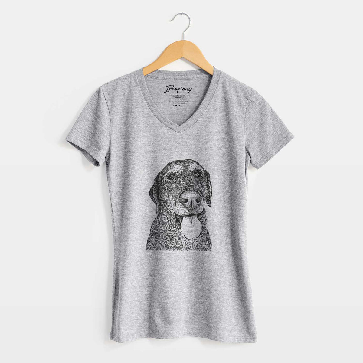 Bare Max the Labrador Retriever - Women's V-neck Shirt