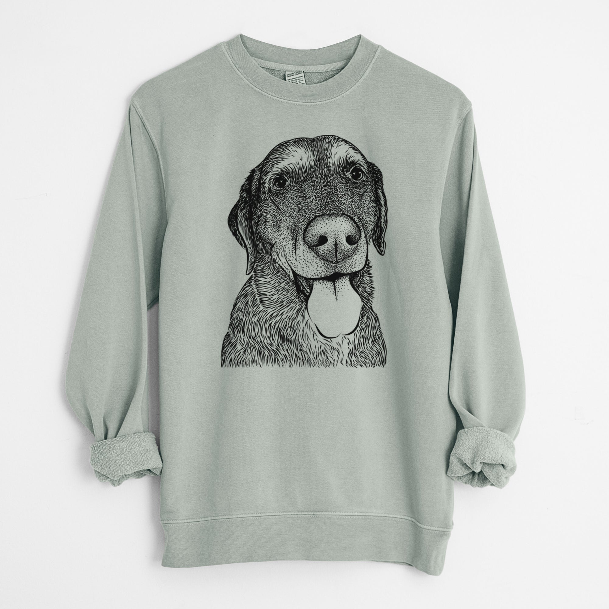 Bare Max the Labrador Retriever - Unisex Pigment Dyed Crew Sweatshirt