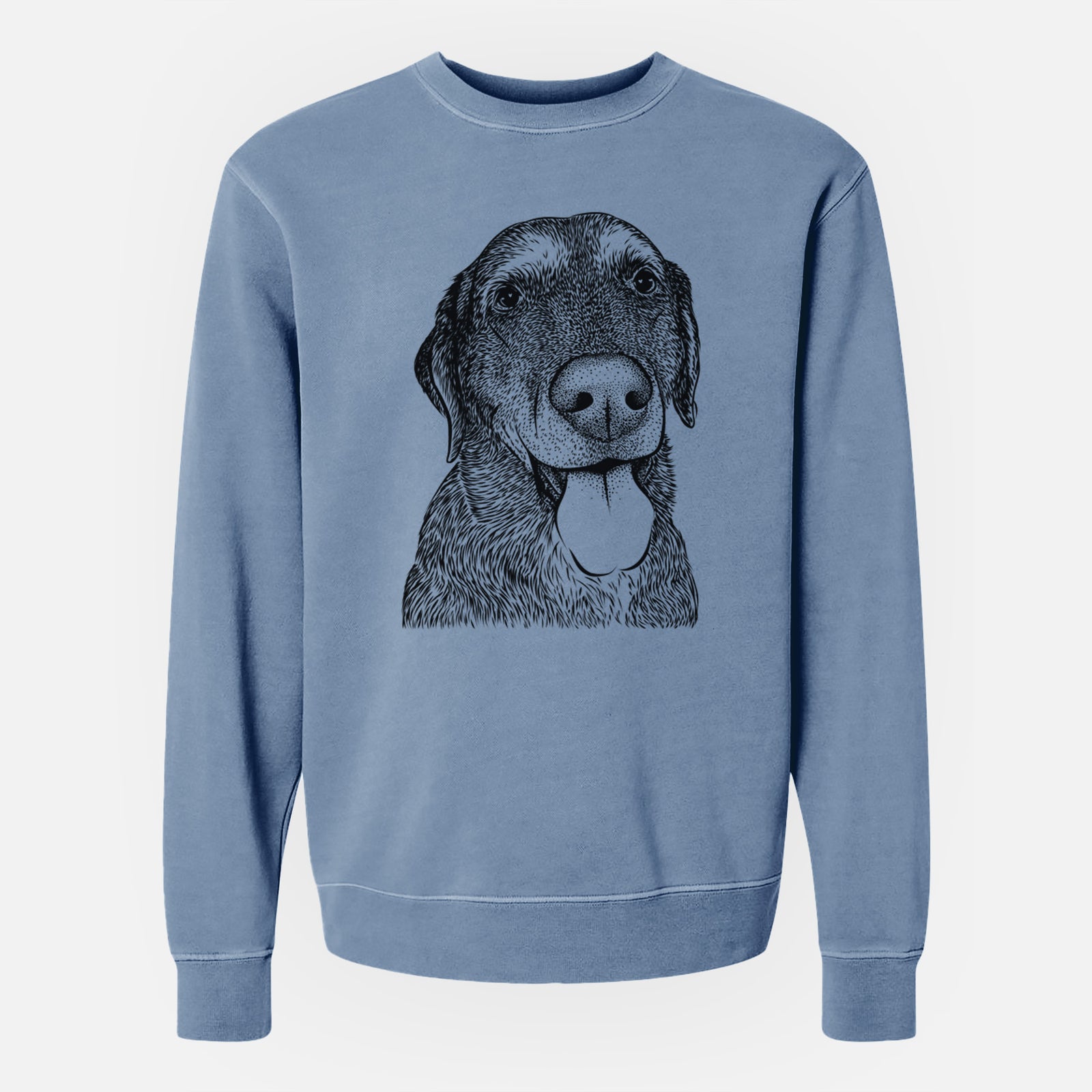 Bare Max the Labrador Retriever - Unisex Pigment Dyed Crew Sweatshirt