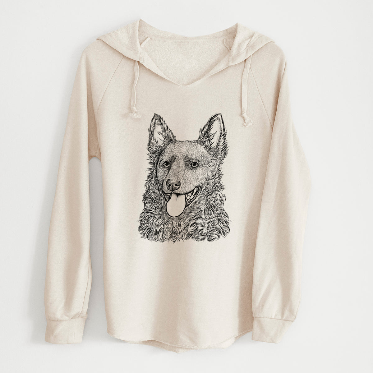 Bare Maximo the Mudi - Cali Wave Hooded Sweatshirt