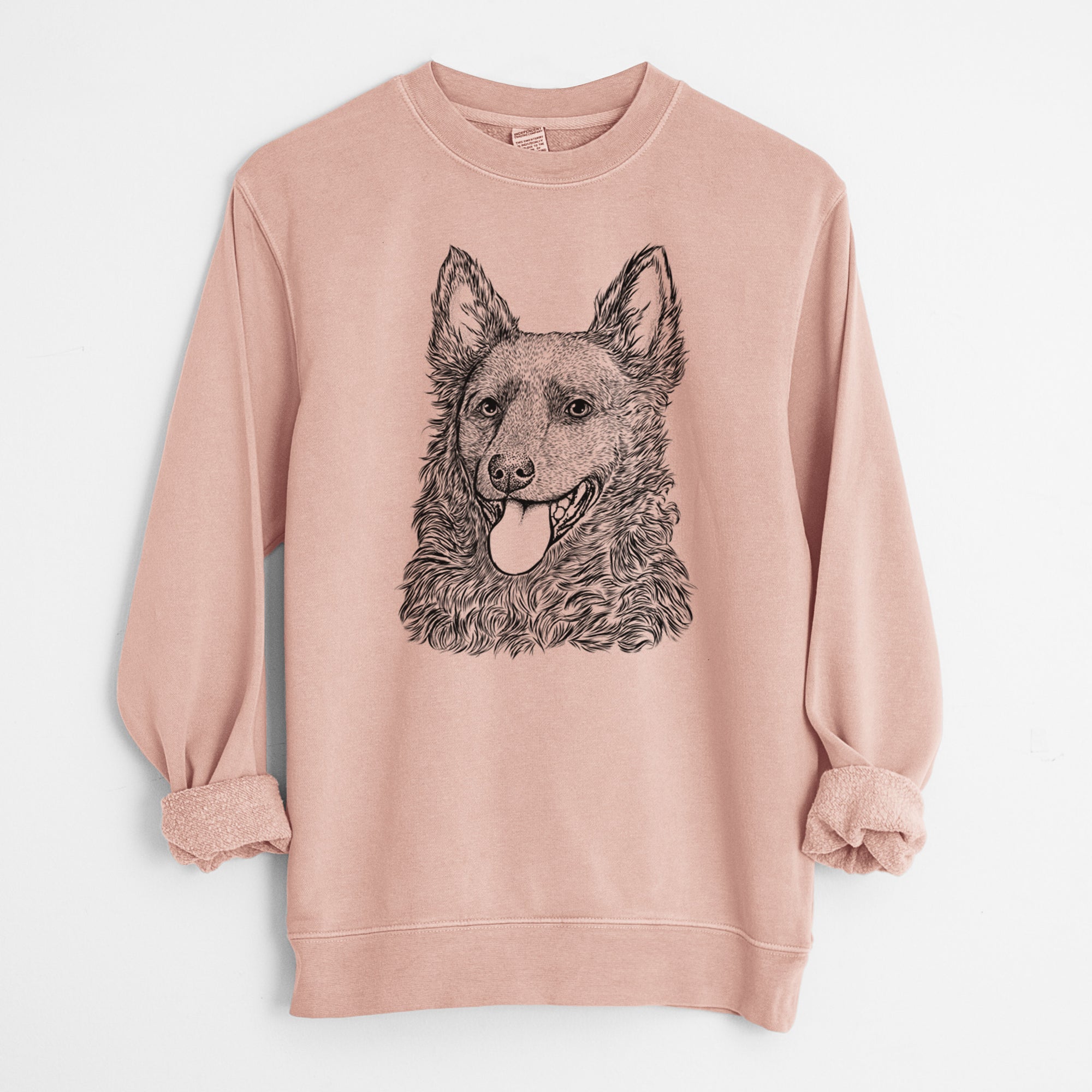 Bare Maximo the Mudi - Unisex Pigment Dyed Crew Sweatshirt