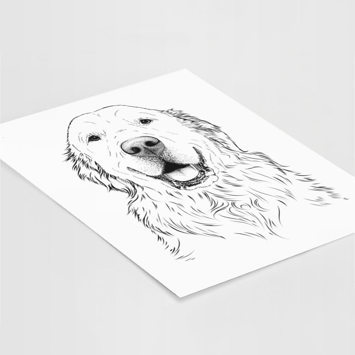 Maximus the Golden Retriever Art Print