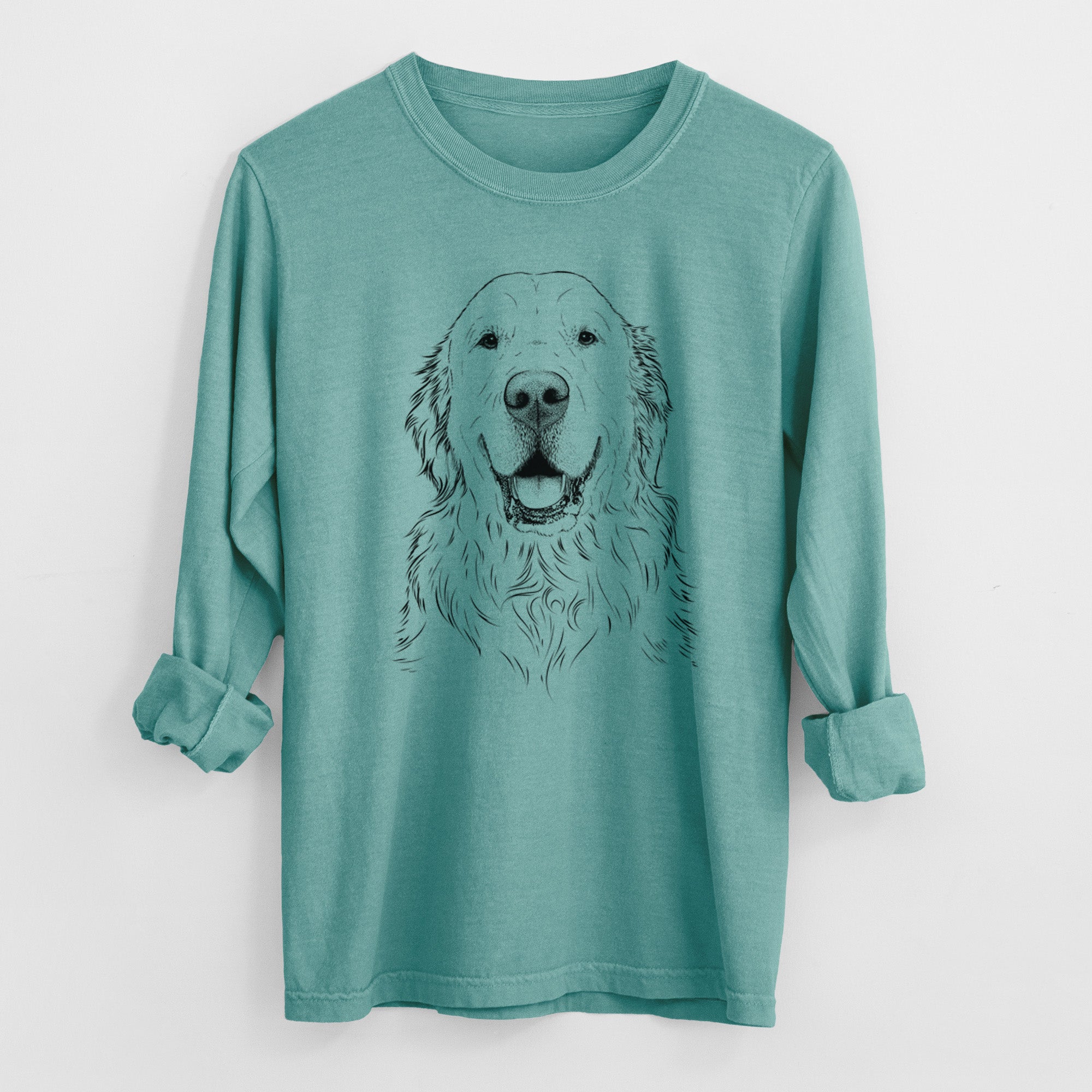 Bare Maximus the Golden Retriever - Heavyweight 100% Cotton Long Sleeve