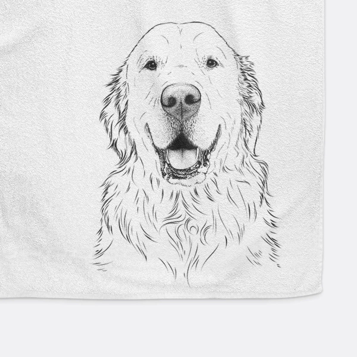Maximus the Golden Retriever Decorative Hand Towel