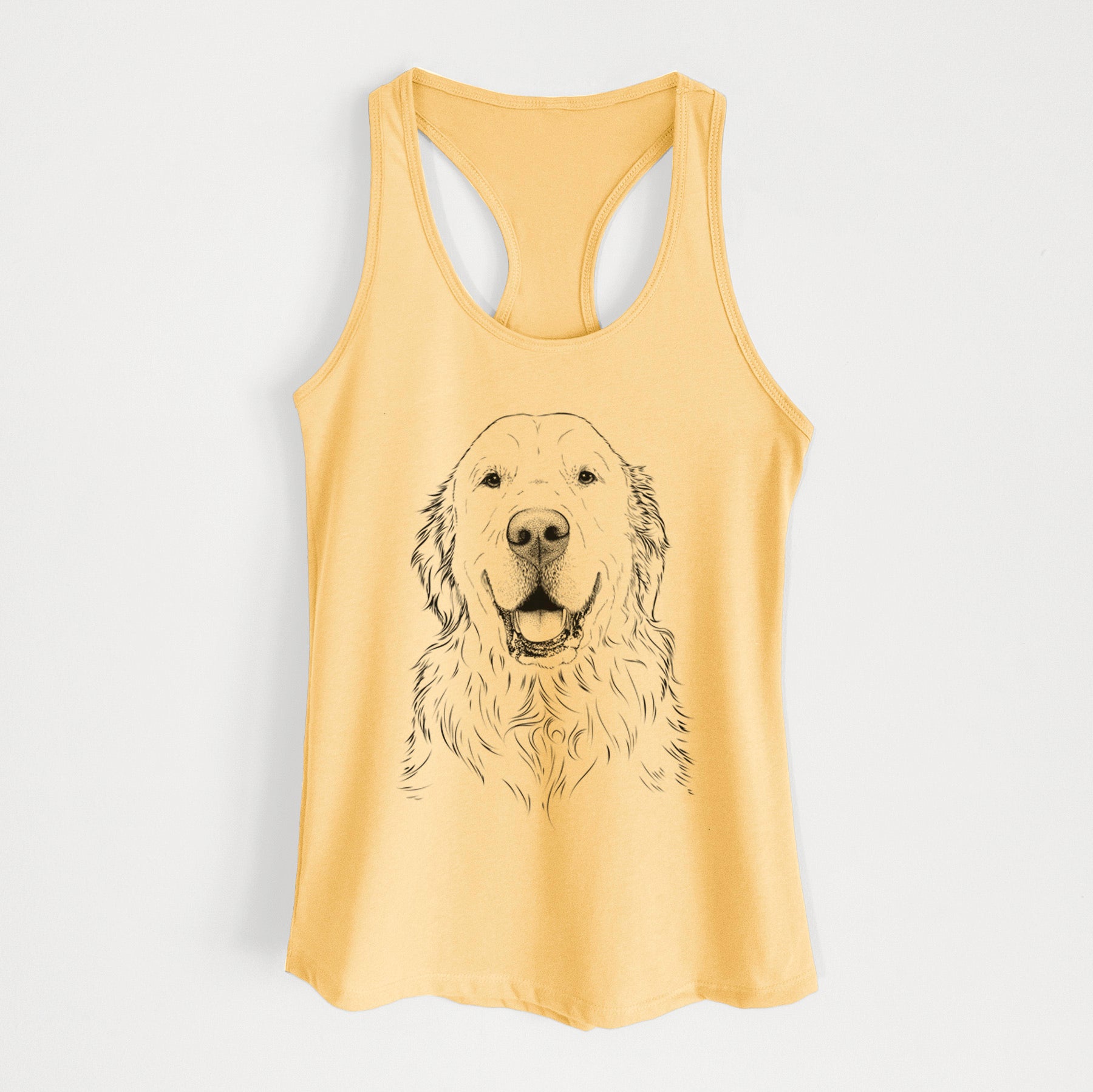 Maximus the Golden Retriever - Women's Racerback Tanktop