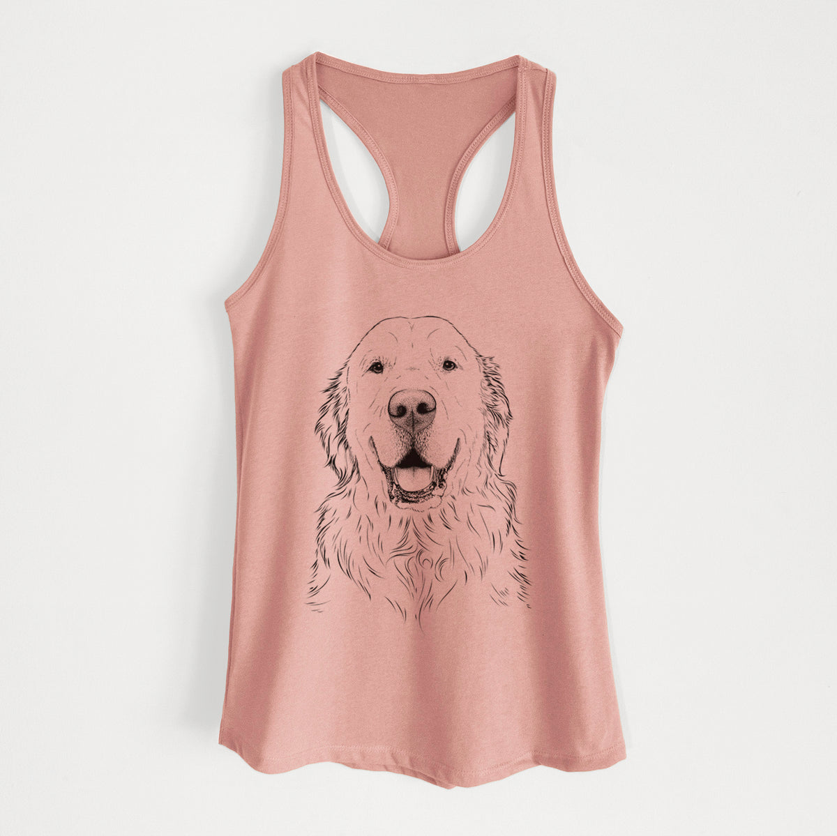 Maximus the Golden Retriever - Women's Racerback Tanktop