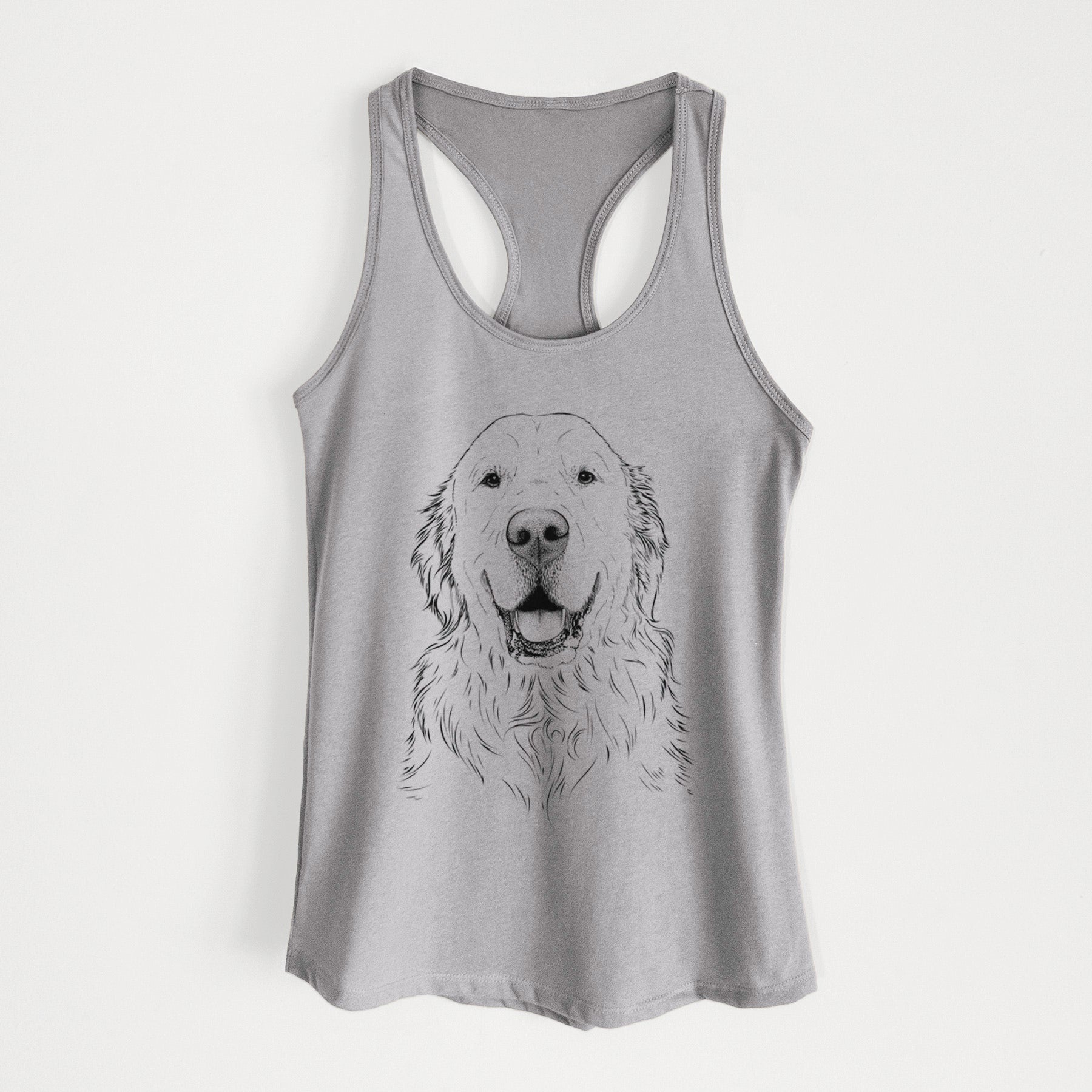 Maximus the Golden Retriever - Women's Racerback Tanktop