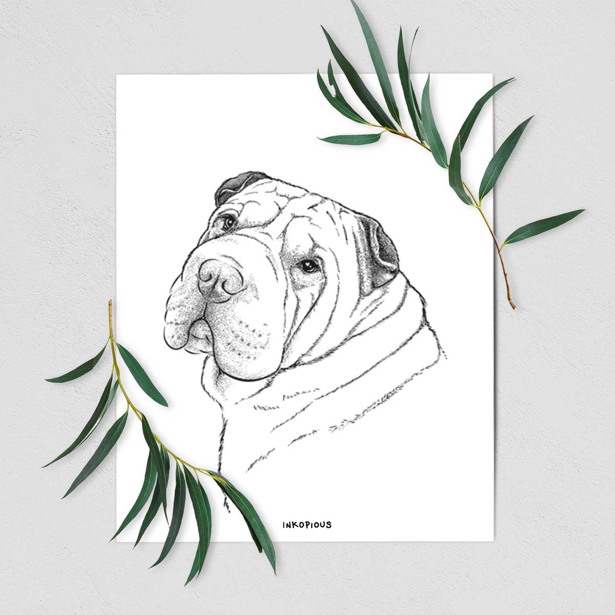 Maximus the Shar Pei Art Print