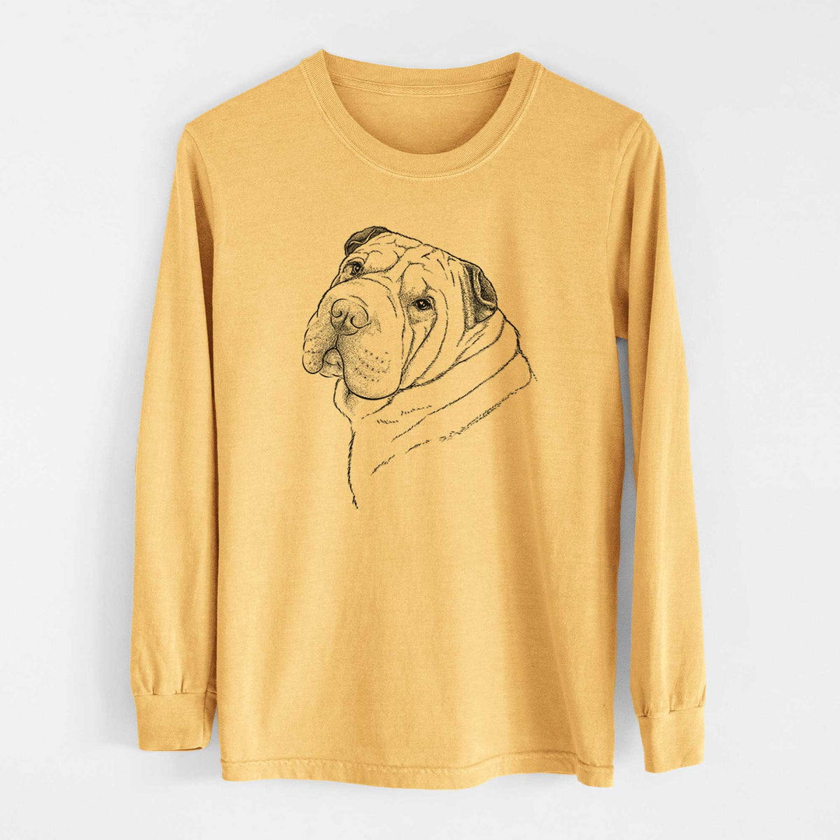 Bare Maximus the Shar Pei - Heavyweight 100% Cotton Long Sleeve