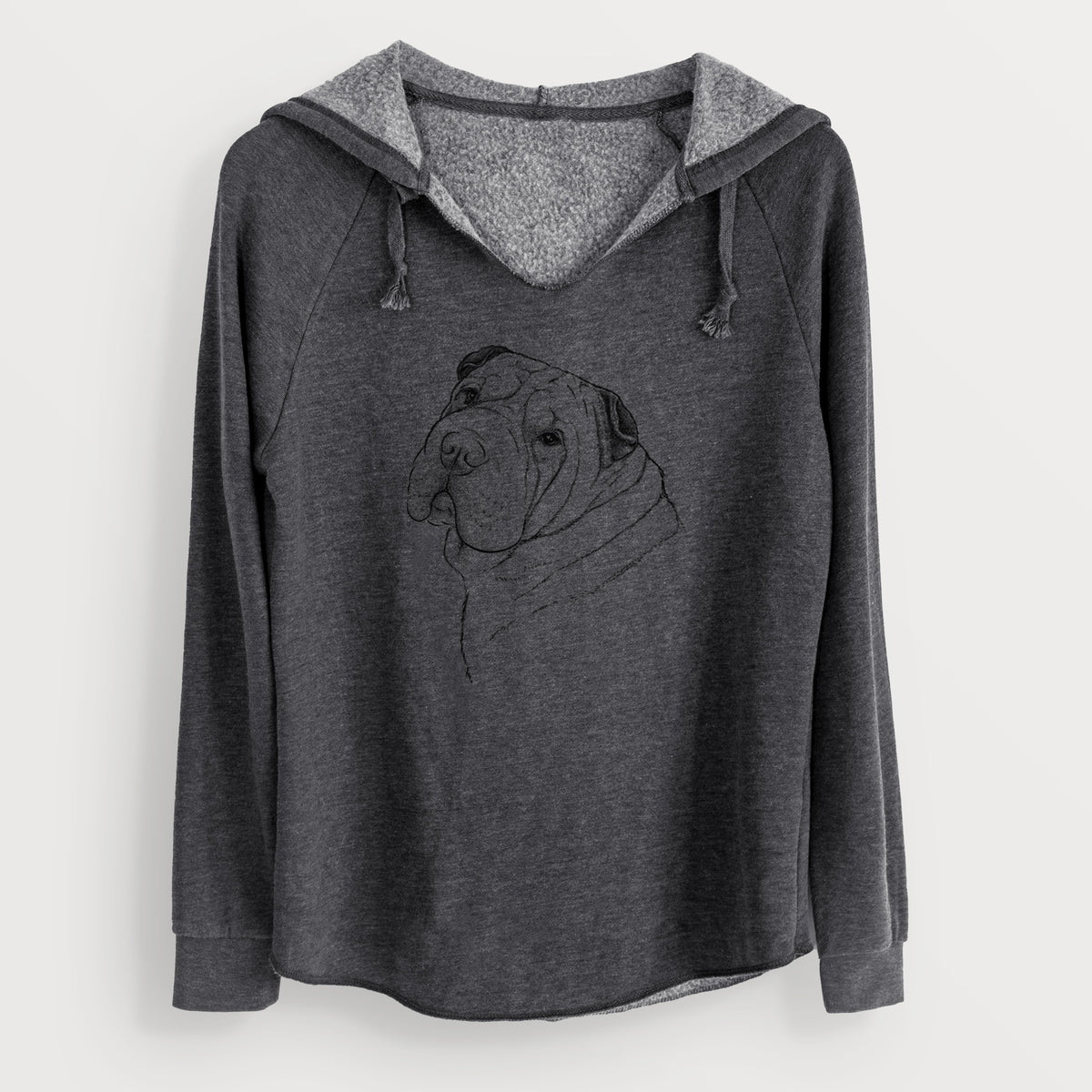 Bare Maximus the Shar Pei - Cali Wave Hooded Sweatshirt