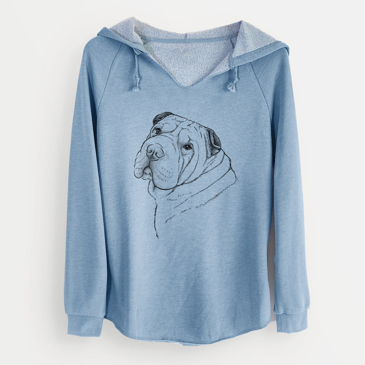 Bare Maximus the Shar Pei - Cali Wave Hooded Sweatshirt