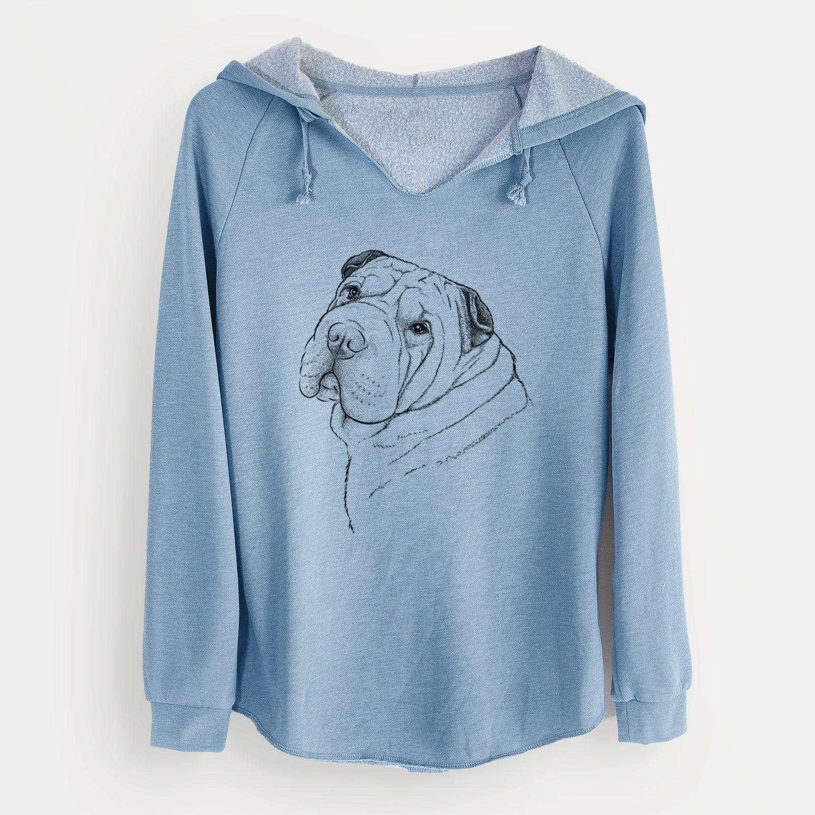 Bare Maximus the Shar Pei - Cali Wave Hooded Sweatshirt